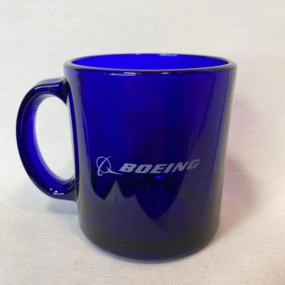 COPY 🇺🇦 Rare Boeing Cobalt Blue Mug New